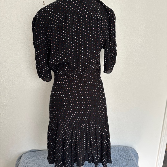 FREE PEOPLE PIPPA POLKA DOT MINI DRESS. NWT. MEDIUM - Picture 9 of 10